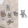 Nail Rhinestone Apply Shape Luxurious Shining Three-dimensional Bear Easy To DIY Nail Art Long Lasting