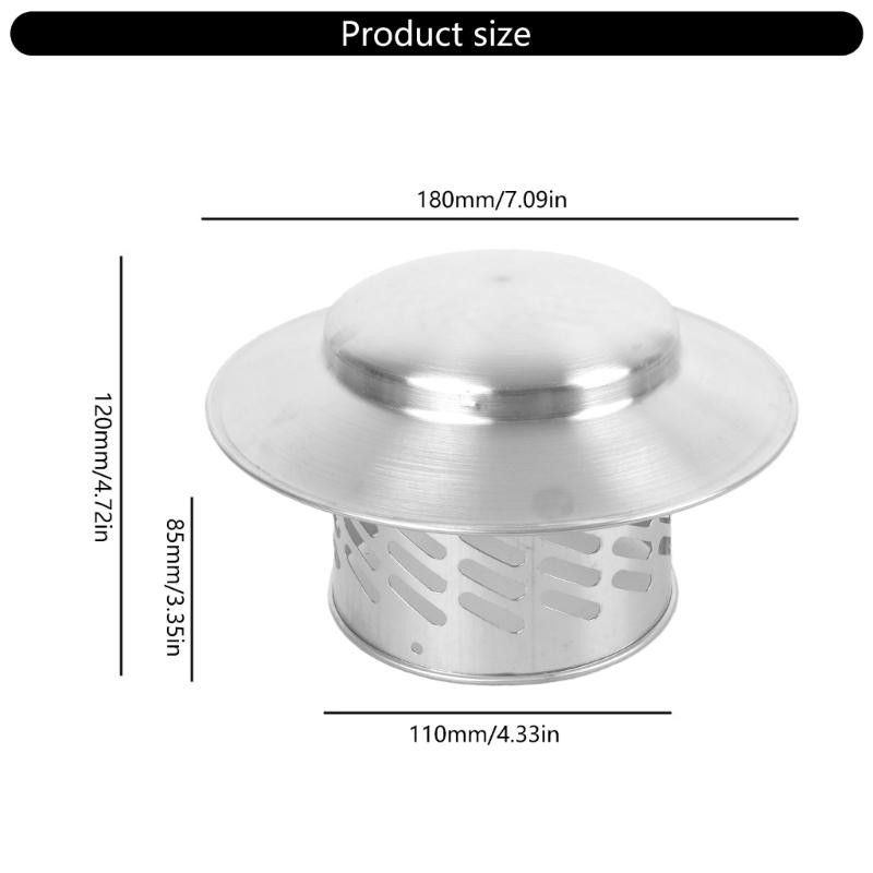 Practical Round Stainless Steel Chimney Rain Hat Convenient for Home Use and Maintenance Easy Installion Designs