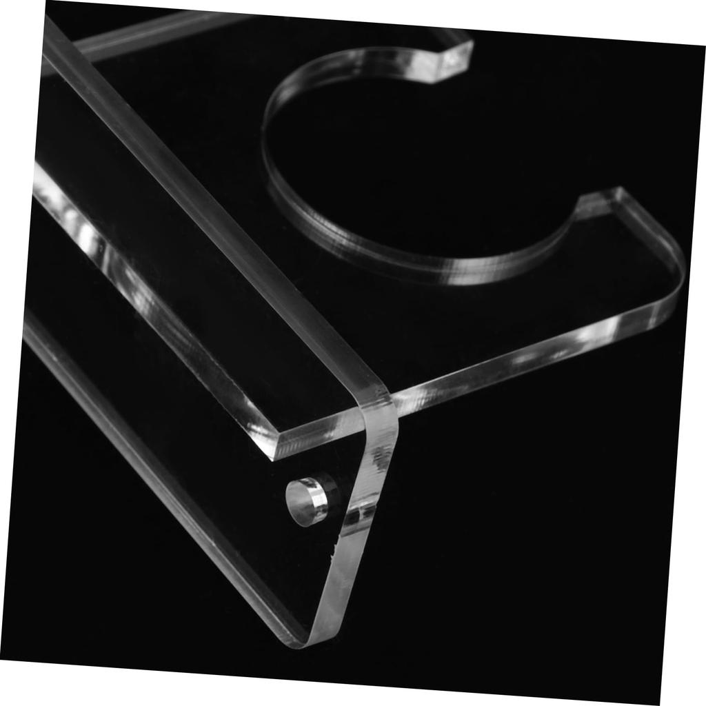 LIOOBO Ping Pong Racket Bat Storage with Clear Acrylic Display Stand for Space Saving Wall-Mounted Rack/Tennis