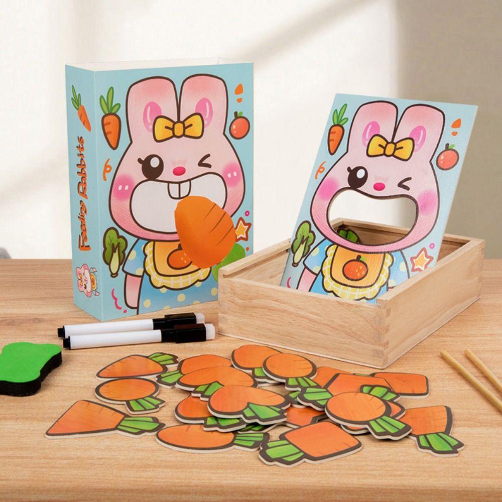 Food Feeding Simulation Feeding Game Role Play Wooden Feeding Toy Pretend Food Set Kids Gift