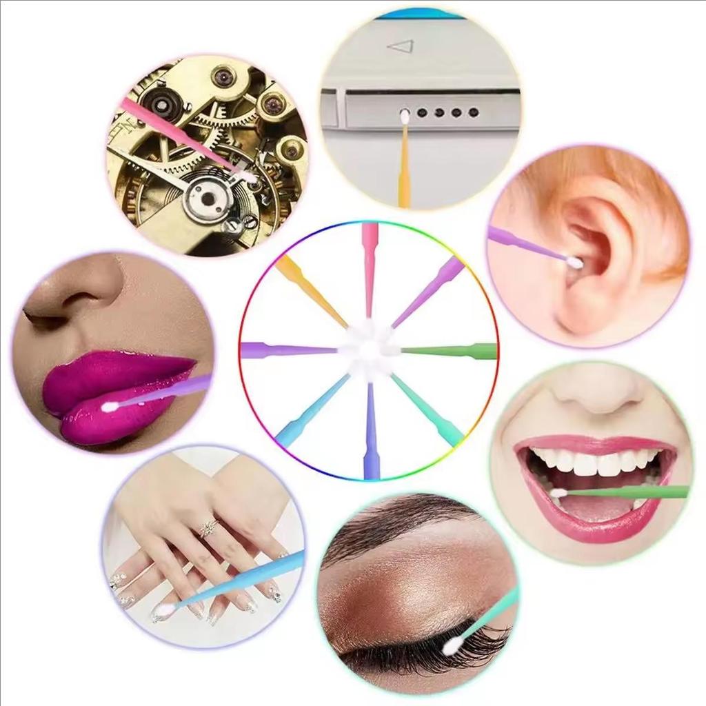 100 шт одноразовые ватные палочки щеточки для ресниц отдельные ресницы микрощеточка для удаления наращенных ресниц