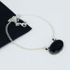 Black Onyx Gemstone Handmade 925 Sterling Silver Necklace Natural Black Onyx Handmade Jewelry Necklace For Women Necklace For Her