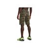 Under Armour Project Rock Logo Print Camouflage Casual Sports Shorts Men Shorts Military-Green 1370461-361