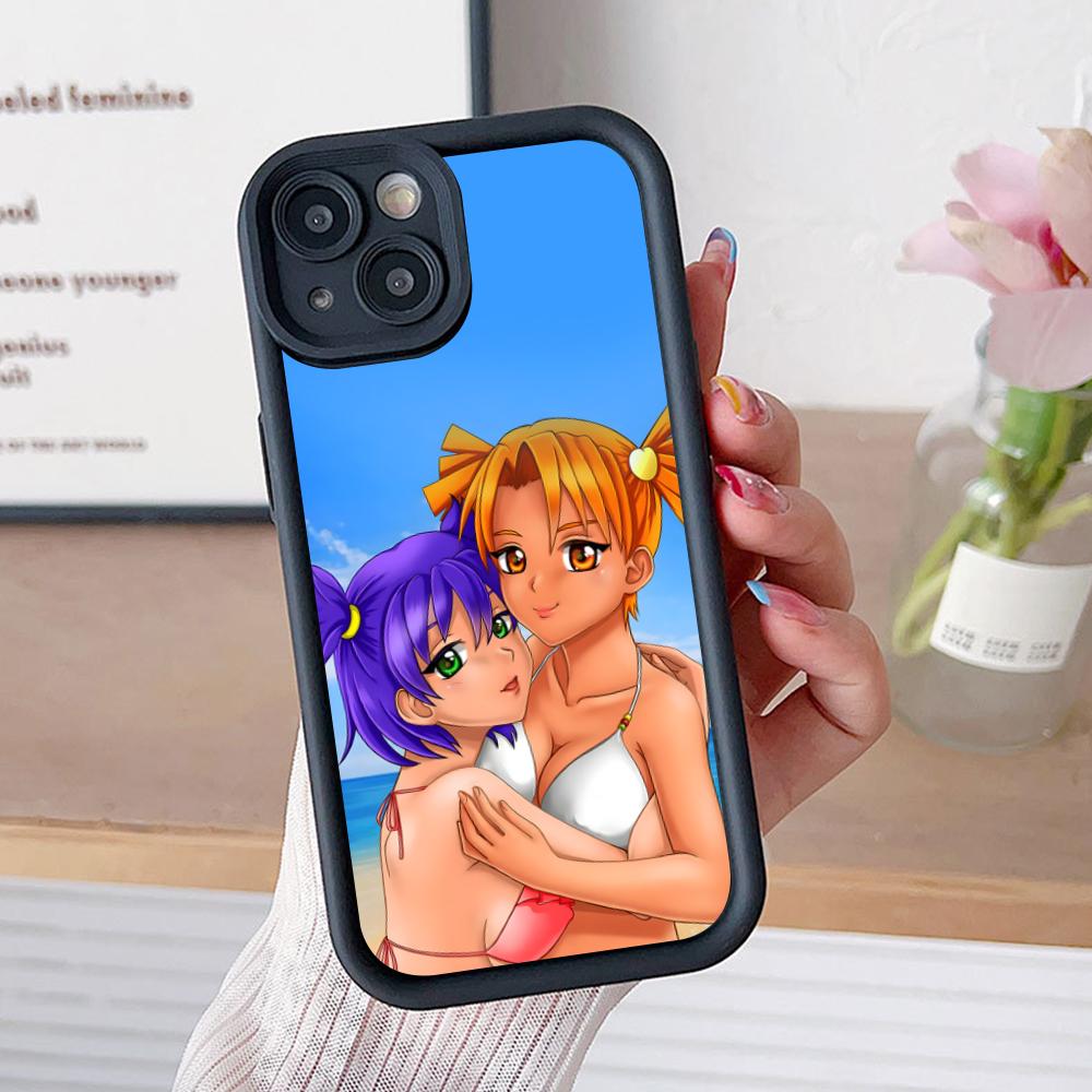 Вечное Лето Алиса Утолщенный ТПУ Чехол для Мобильного Телефона для iPhone 17 16 15 14 13 12 11 Air Pro Max Plus Цветной Чехол