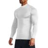 Muscleguys Men Autumn Tight Gym Clothing Turtleneck Compression Fitness T Shirt Quick Dry Bodybuilding Full Sleeves Tees