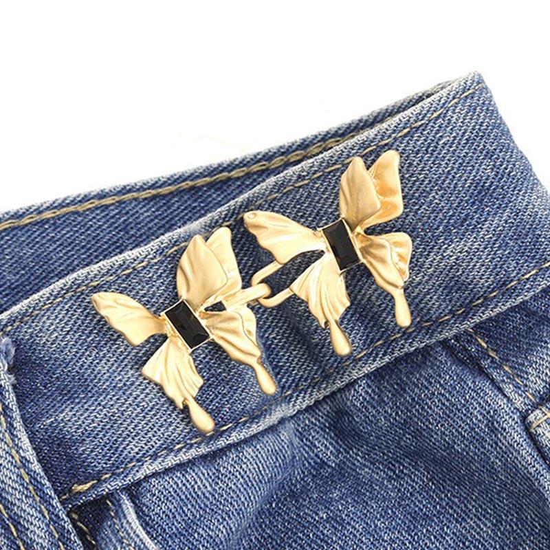 Затягивающий талию зажим для брюк, зажим для регулировки талии, застежка для уменьшения талии, пуговицы-броши для украшения одежды NK001