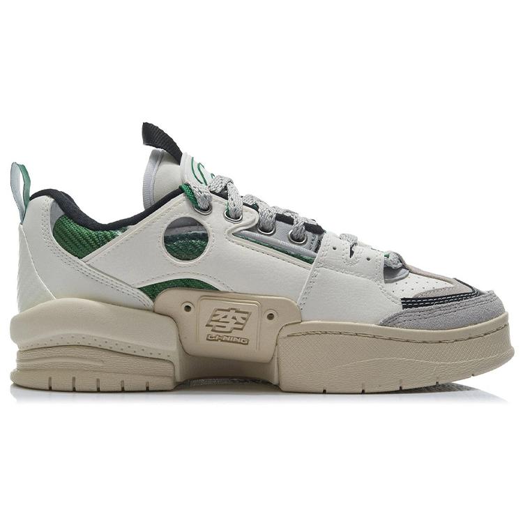 Li Ning Zen Textile, Synthetic Leather, Split Suede Slip Resistant, Abrasion Resistant, Lightweight Low top AGCR271-3