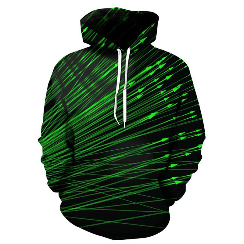 Толстовка с капюшоном с 3D-принтом и изображением листьев для мужчин. Узор из разноцветных растений. Длинные рукава. Модные толстовки. Топы-пуловеры. Толстовки больших размеров.
