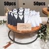100PCS Wedding Candy Box, Wedding Favor Boxes Candy Favor Boxes with Ribbon Perfect for for Wedding Party Birthday Bridal Baby Shower Decoration