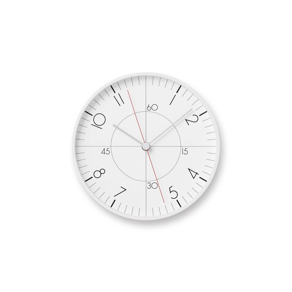 Lemnos Earth Wall Clock Less Analog Wall Clock, Aluminum, TIL25-07