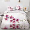 Oil Painting Flowers Digital Printing Polyester Bedding Sets Adult Bedclothes Quilt Art Duvet Cover Set Single King Queen Size