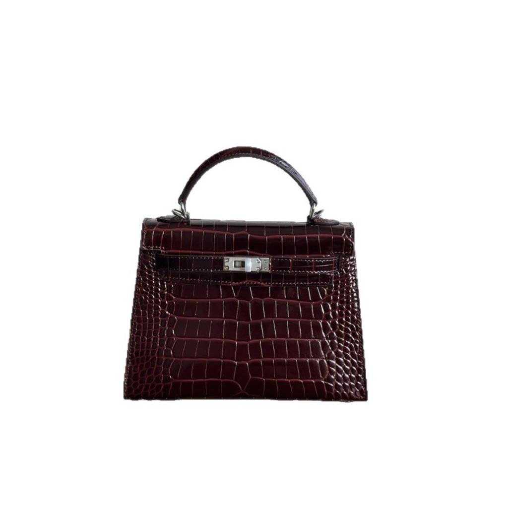 Kazilan 22см Kelli поколение сумка-кроссбоди женская модная универсальная с узором под крокодила из натуральной кожи первого слоя