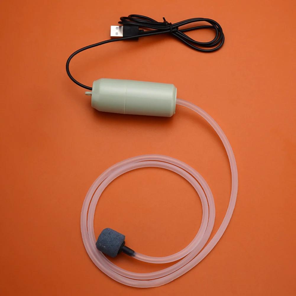 Мини Аквариумный Воздушный Насос Портативный USB Аквариум Кислородный Воздушный Насос С Аэратором Бесшумный Энергосберегающий Кислородный Насос Для Аквариума Рыбалки