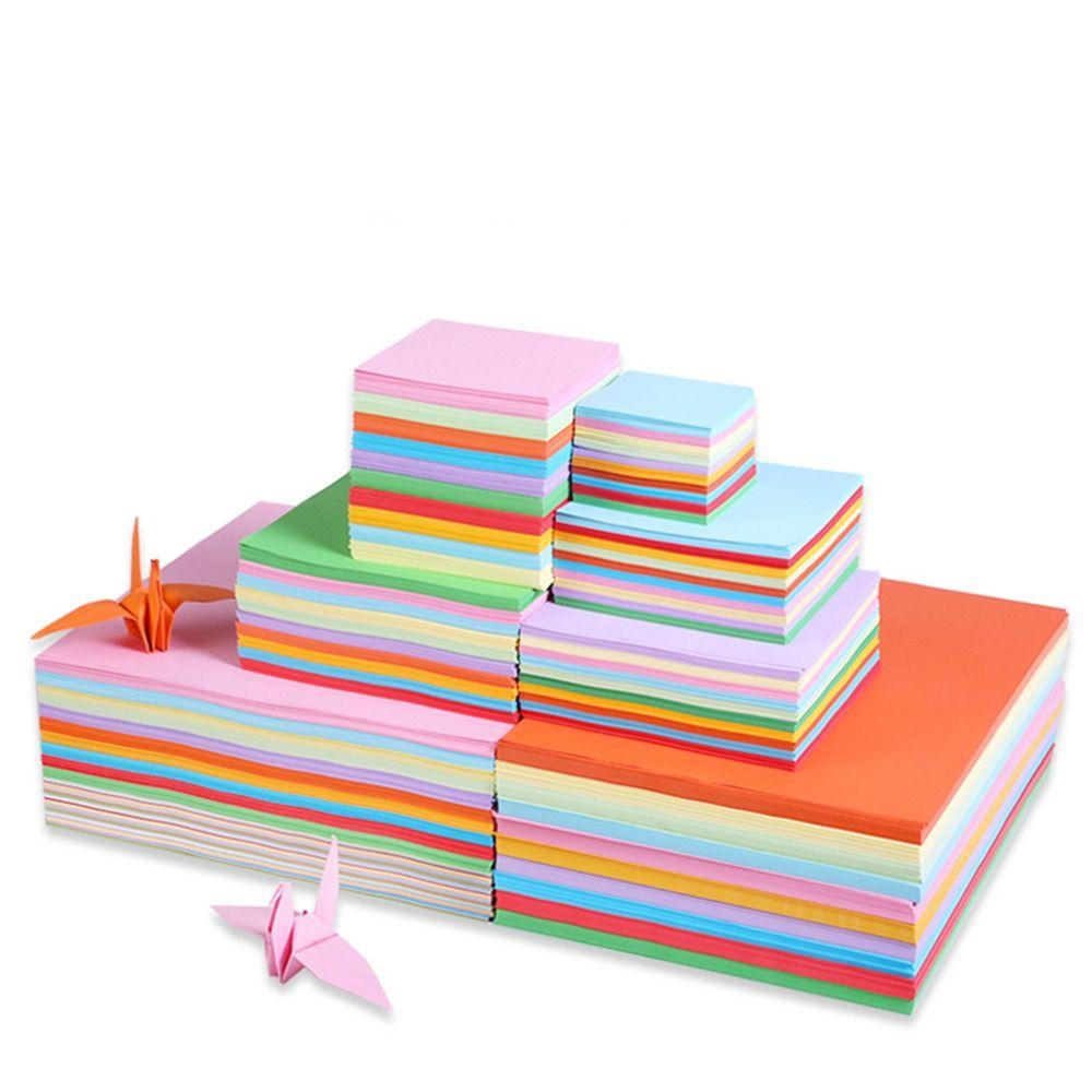 Бумага для поделок и печати разных цветов А4 Бумага для копирования Двусторонняя бумага для оригами Украшения для поделок