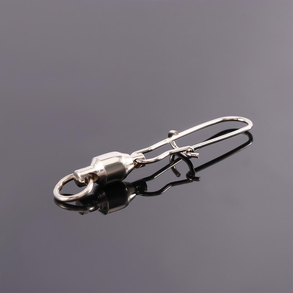 Rolling Swivel Link Lure Hook Fishing Swivels Fishing Line Connector Ball Bearing Interlock Snap