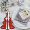 Рождественские украшения для стола, посуда, органайзер, подушечки, рождественский нож, держатель для вилок, сумки для столовых приборов