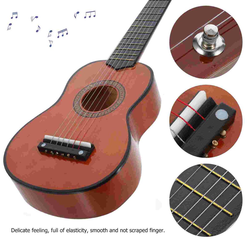 Children's Guitar Toy For Practice Acoustic Childrens Music Wooden Kids Beginner Gift Mini Toys