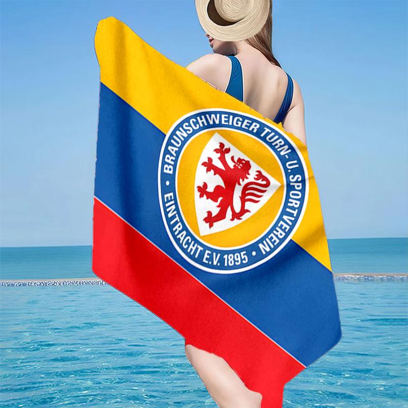 1PC Braunschweig Fc Crest Design Beach Towel - Soft, Absorbent Microfiber, Lightweight, Ideal for The Beach, Parties, Travel, Camping fan gifts