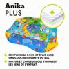 Tapis d'éveil bébé 2en1 LIONELO Anika - Parc pour enfants - 98x114 cm - Lavable - Jouets interactifs - Multicolore