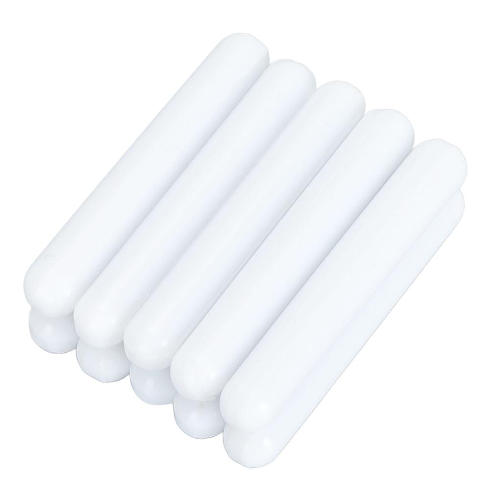 10pcs Magnetic Stir Bar Professional 60x9mm Coating PTFE Magnetic Stir Rod for Laboratory White