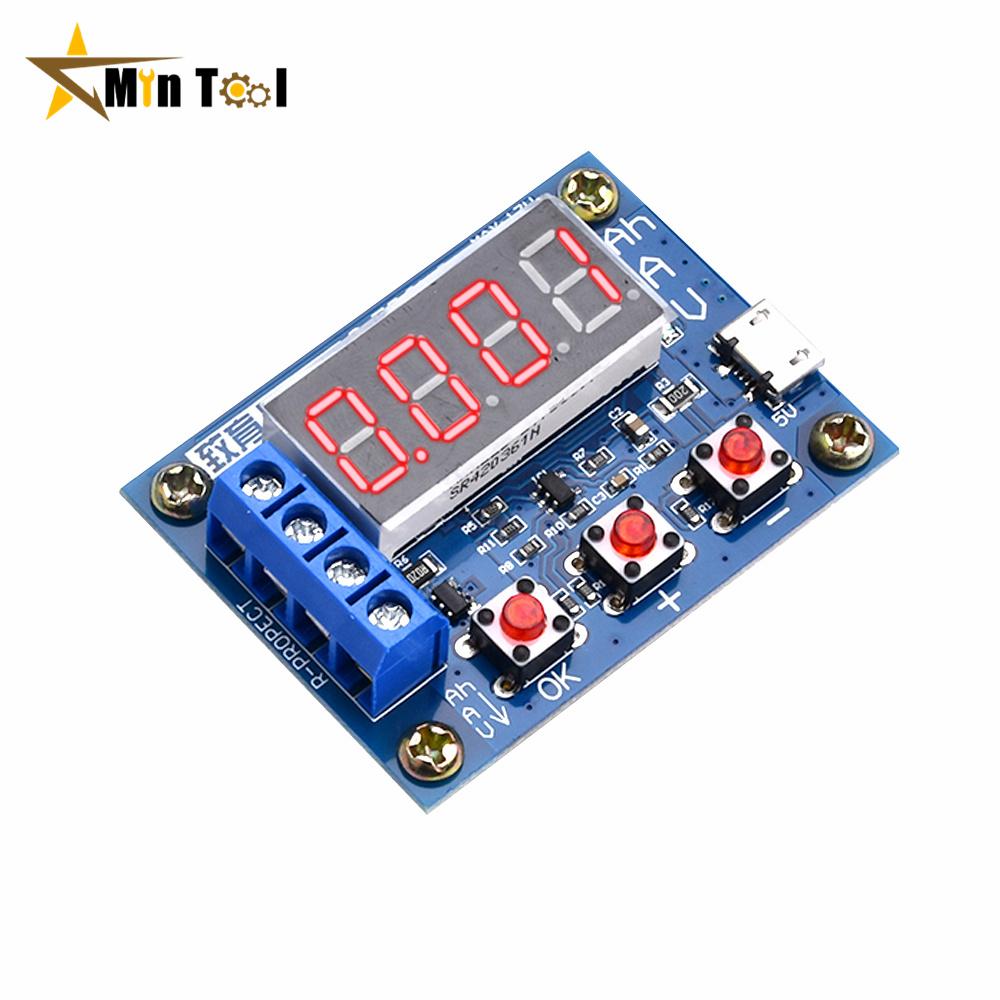 Micro USB ZB2L3 18650 Li-ion Lithium Battery Capacity Tester + Resistance Lead-acid Battery Capacity Meter Discharge Tester