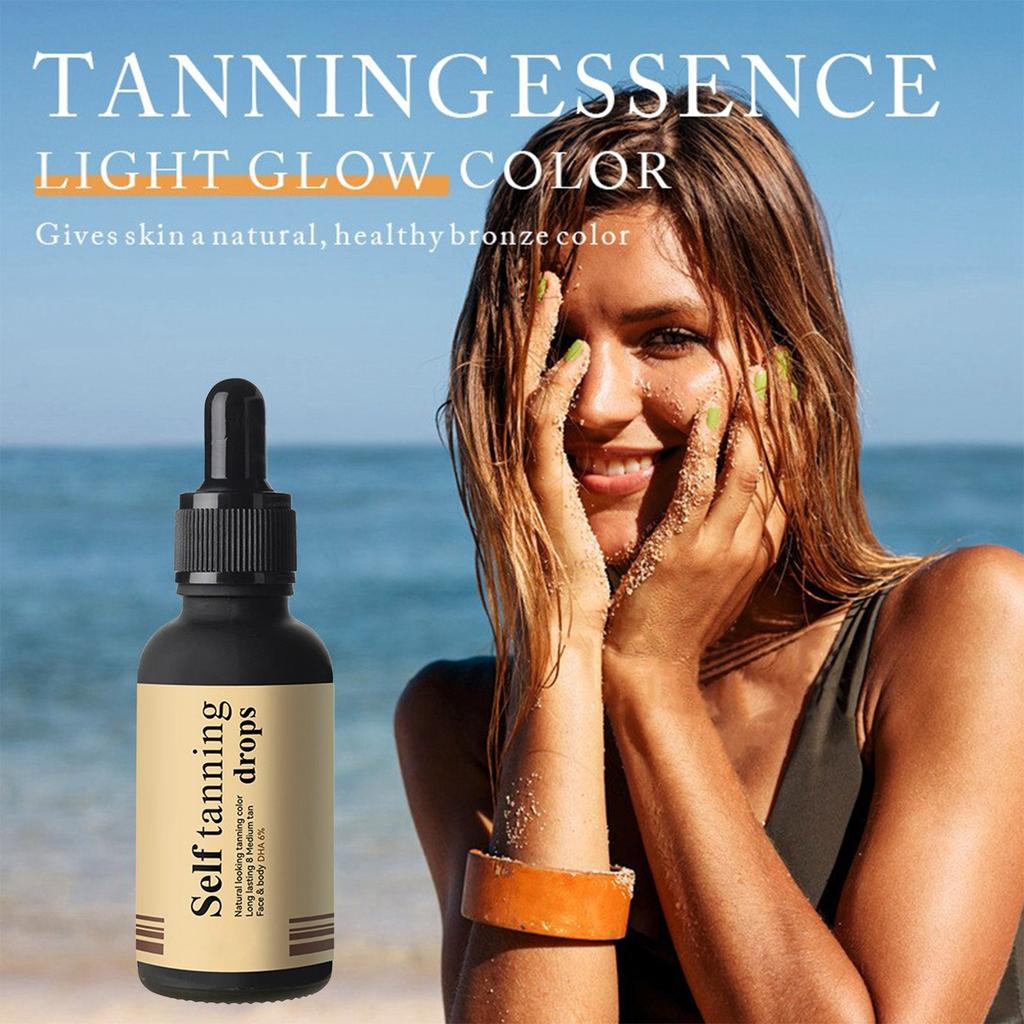 Капли для автозагара, сыворотка для автозагара для лица, капли для автозагара для лица для большинства типов кожи.30 мл