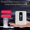 Прочный 70H/40H Аквариумный кислородный насос Перезаряжаемый USB Насос для кислорода в аквариуме Водонепроницаемый Ультра тихий Насос для кислорода для рыбалки на открытом воздухе