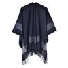 European and American Sytle Women's Solid Color Pashmina Shawl Autumn Winter Warm Cape Plain Cloak