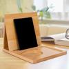 Wooden Triangular Book Holder Tabletop Coffee Tea Holder Book Nook Reading Stand Night Stand Book