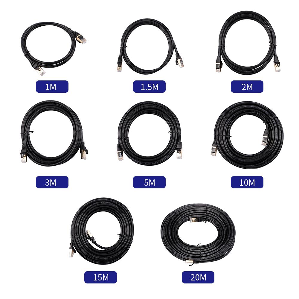 Сетевой кабель CAT8 40 Гбит/с 2000 МГц Ethernet-кабель с многослойным экранированием 26AWG Чистый медный сердечник