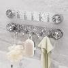 Suction Cup Shower Hook with 5 Hooks Bathroom Towel Hangers Non-Slip Heavy-Duty Towel Hangers for Wall Bedroom Apartment Closet