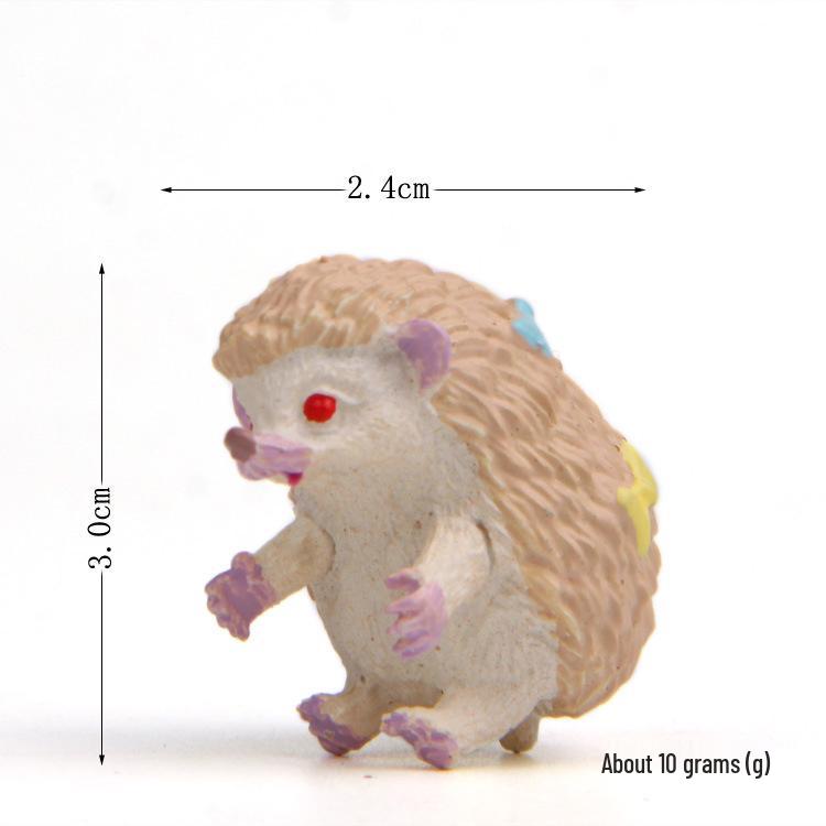 Cartoon Hedgehog Figure: Fresh Style Seaweed Ball Ornament for Desktop