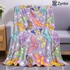 Vintage Moth Star Ultra Soft Sherpa Fleece Blanket Fluffy Warm Halloween Cozy Throw for Sofa Couch Bedroom Gift All Season