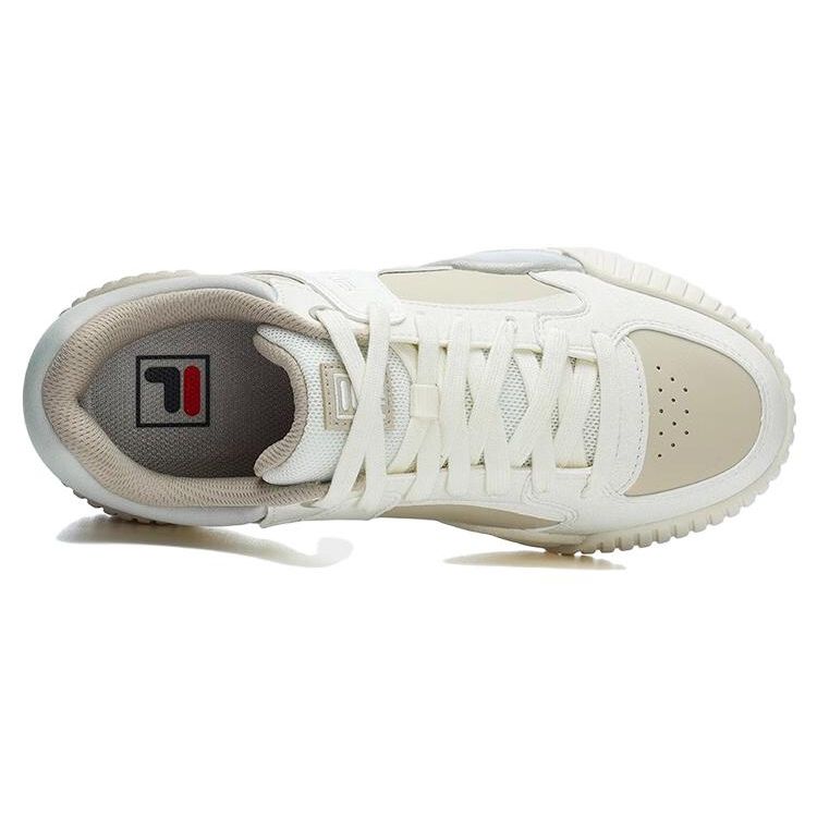 Fila Blocks Тканевые Удобные Низкие Кеды для Скейтбординга Женские кроссовки Серый Белый F12W312209FOS