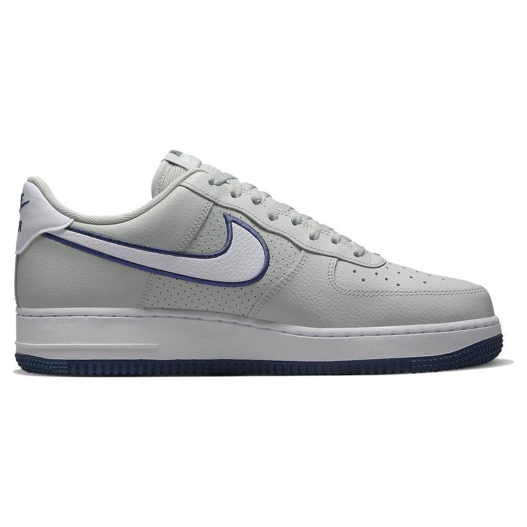 Nike Air Force 1 07 с вышивкой-галочкой - Photon Dust Navy Мужские кроссовки серо-темно-темно-белые FJ4211-002