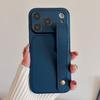 Чехол-браслет Гибридный чехол для телефона из кожи и материала Skin для iPhone 17 Pro Max iPhone 16 15 14 13 Pro Max с ремешком на руку PC+PU Матовый Противоскользящий Жесткий чехол