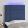 VidaXL LED Headboard Bedroom Furniture Single Bed Accessory Headboard Bed Frame Interior Blue 3122404