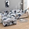 1pcs Maple Leaf Pattern Sofa Cover for Corner Sofa Elastic Pet Friendly Slipcover for L-Shaped Sofa Sectional Sofa