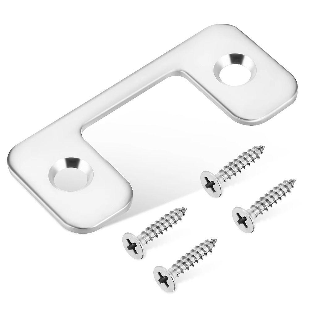 Reinforced Security Door Protector Solid Iron Construction Door Lock Plate Home Security