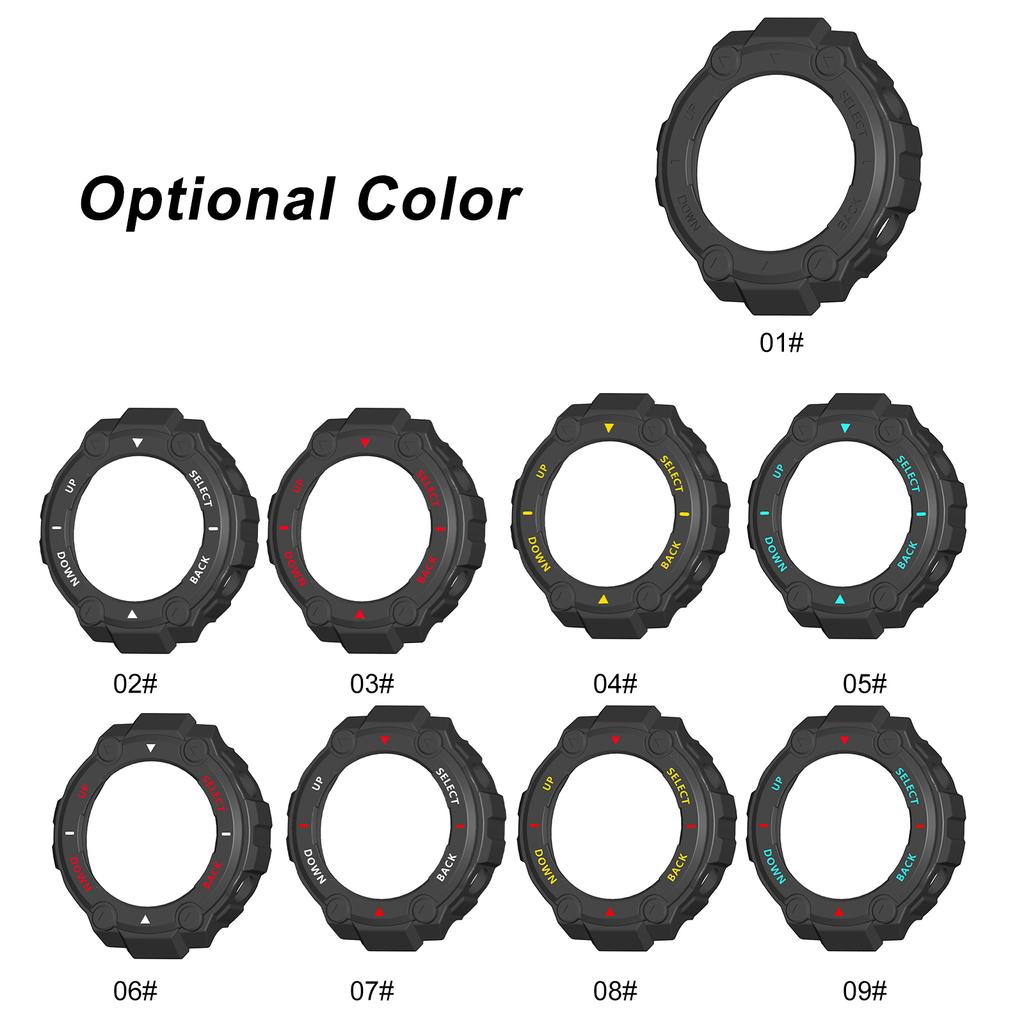 Soft TPU Case Cover Replacement for Huami Amazfit T-Rex Pro Smart Watch Protective Shell Frame