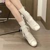 Japanese Jk Mary Jane Lace Hollow Lace Bowknot Pile Socks