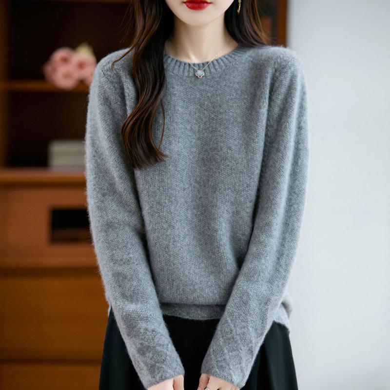 Женский кашемировый свитер Qinghe кашемир 30% кашемир 70% шерсть осенне-зимний пуловер теплый и модный