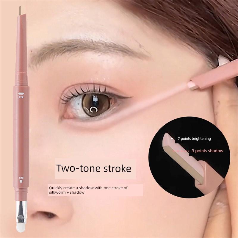 Natural-Looking Aegyo-Sal~Chen Shi'An 3D Dual-Use Aegyo-Sal Pen for Brightening and Contouring, Two-In-One Waterproof for a Three-Dimensional Effect