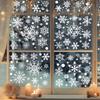 137 Christmas Snowflake Window Glass PVC Electrostatic Stickers for Winter Holiday Decoration Suitable for Festivals and Parties