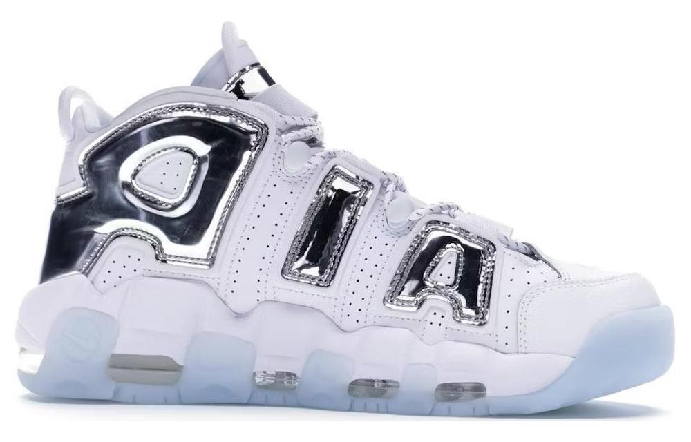 Nike Air More Uptempo Chrome White Женские 917593-100