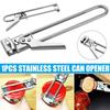 Adjustable Bottle Opener All-in-One Can Opener Stainless Steel All Jar Sizes Lid Twist Off for Weak Hands