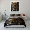 Fierce Leopard Print Bedding Bedding Duvet Cover Set Duvet Cover Pillowcases (1 * Duvet Cover 2 * Pillowcases, without duvet insert)
