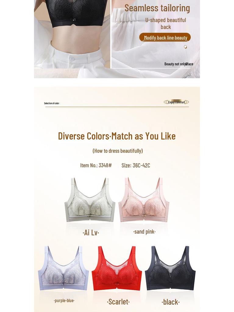 Кружевной бюстгальтер-бандо, дышащий, тонкий, регулируемый, с большой чашкой CD