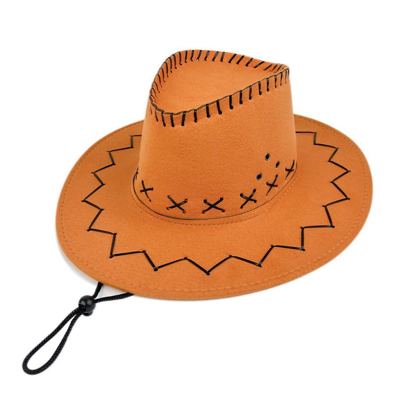Outdoor Cowboy West Hat Sun Protection Breathable Solid Color Cap Unisex Gift