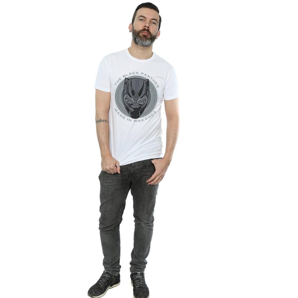 Black Panther Mens Made in Wakanda Cotton T-Shirt